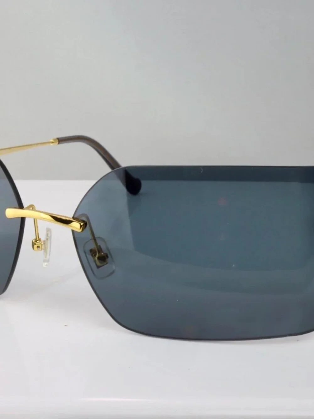 Miu Miu MU 54YS Gold & Dark Grey Women’s Sunglasses